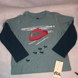 Tea collection double sleeve helicopter tee 2 NWT
